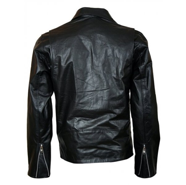 Nicolas Cage Ghost Rider Biker Black Leather Jacket SI-127 - Image 3