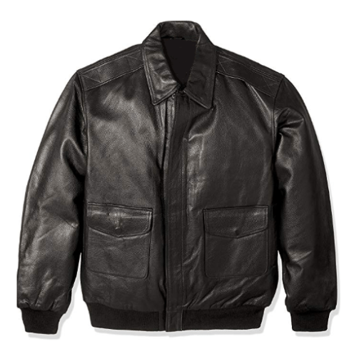 MEN’S BOMBER BLACK LEATHER JACKET SI-225