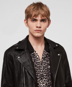 Alternative view of MANOR LEATHER BIKER JACKET SI-139