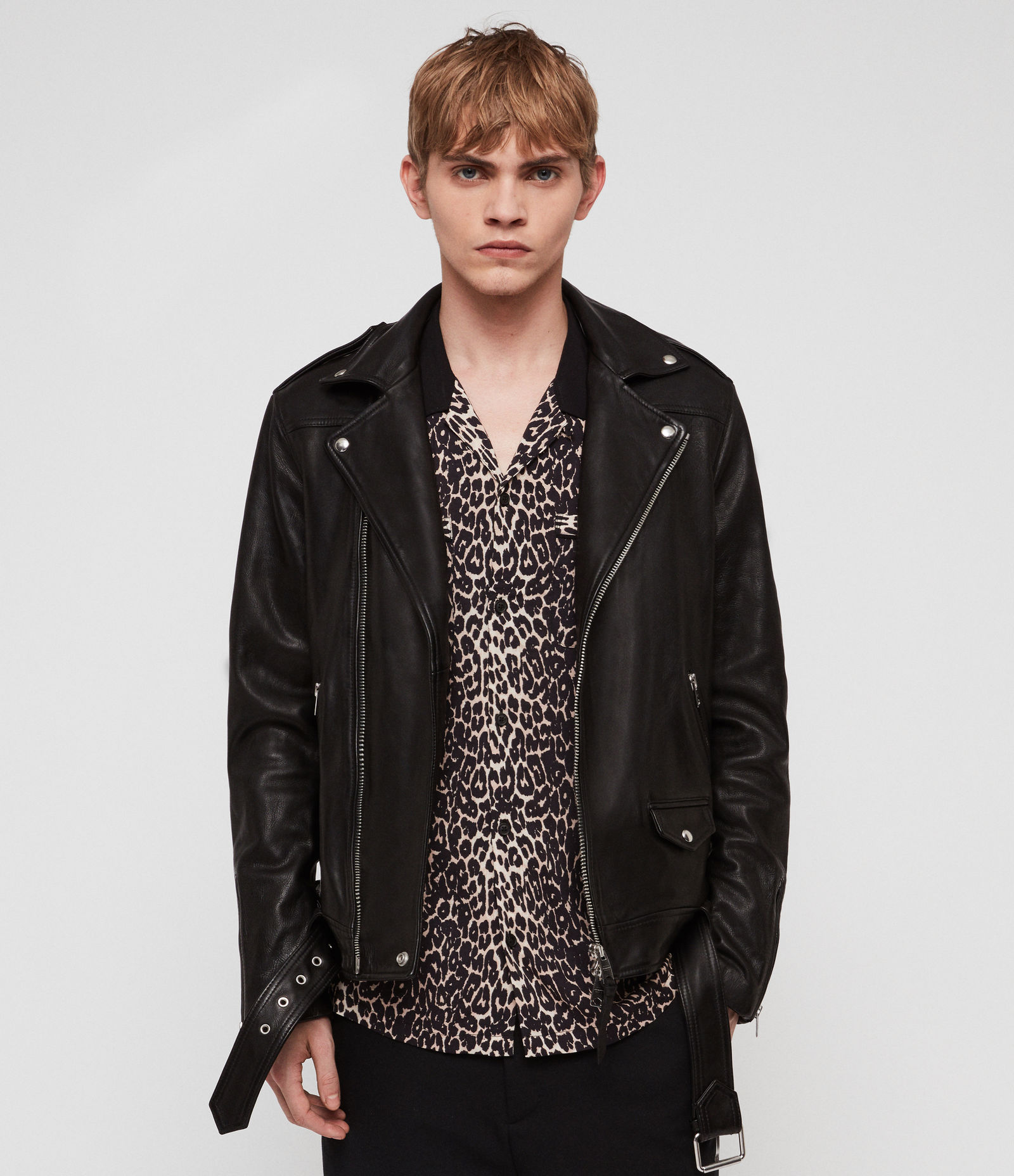 MANOR LEATHER BIKER JACKET SI-139 - Image 3