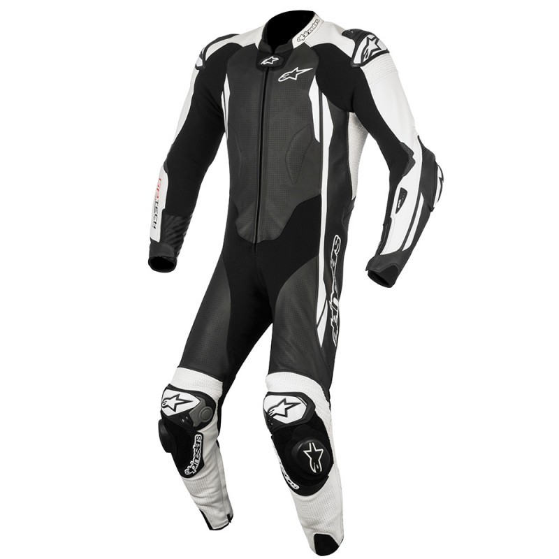 ALPINESTARS MENS GP TECH-V2 1 PIECE RACE SUIT - BLACK / WHITE SI-707 - Image 2