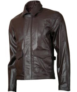 Alternative view of Lightweight Indiana Jones Brown Leather Jacket SI-130