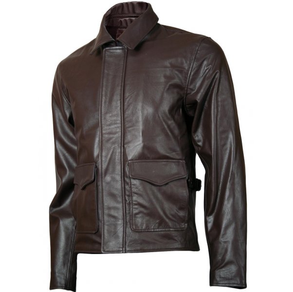 Lightweight Indiana Jones Brown Leather Jacket SI-130 - Image 2