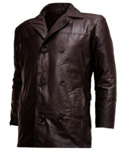 Alternative view of Liam Neeson Taken Bryan Mills Brown Leather Jacket SI-124