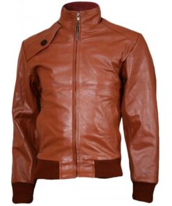 Fashion Centric Tan Brown Leather Jacket for Men SI-212