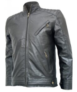 Bourne Legacy Jeremy Renner Black Leather Jacket SI-108