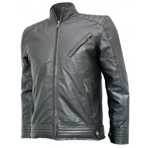 Bourne Legacy Jeremy Renner Black Leather Jacket SI-108 - Image 2