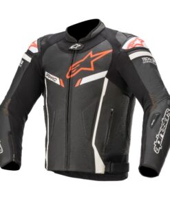 ALPINESTARS GP PRO V2 TECH AIR JACKET BLACK WHITE FLURO RED SI-901