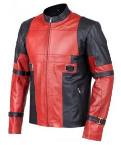 Red & Black Leather Jacket SI-123