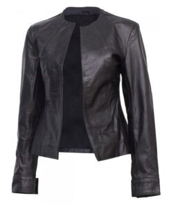 Alternative view of Timeless Black Women Designer Leather Jacket SI-503