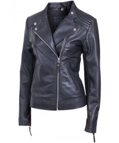Women's Moto Leather Jacket SI-504