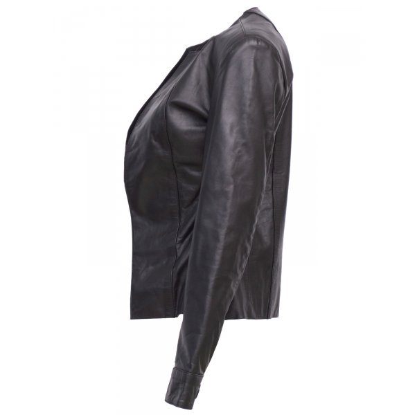 Timeless Black Women Designer Leather Jacket SI-503 - Image 5