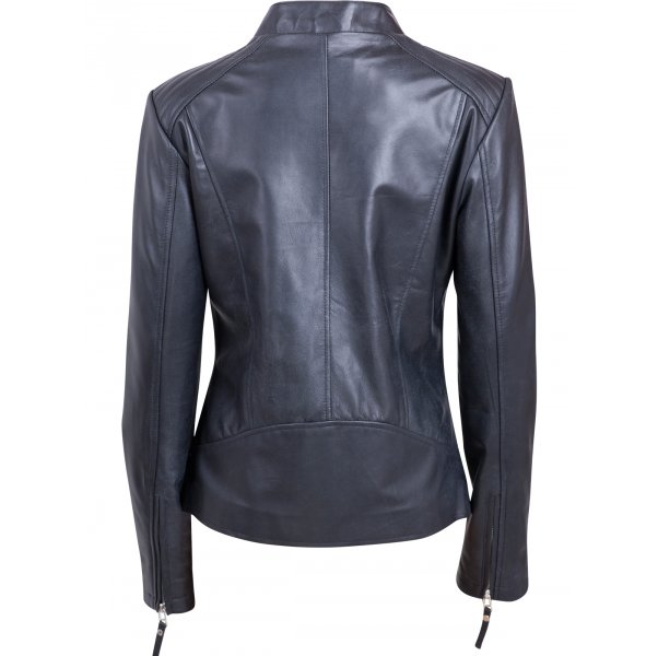 Women's Moto Leather Jacket SI-504 - Image 4