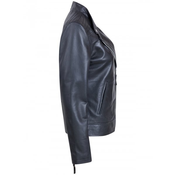 Women's Moto Leather Jacket SI-504 - Image 6