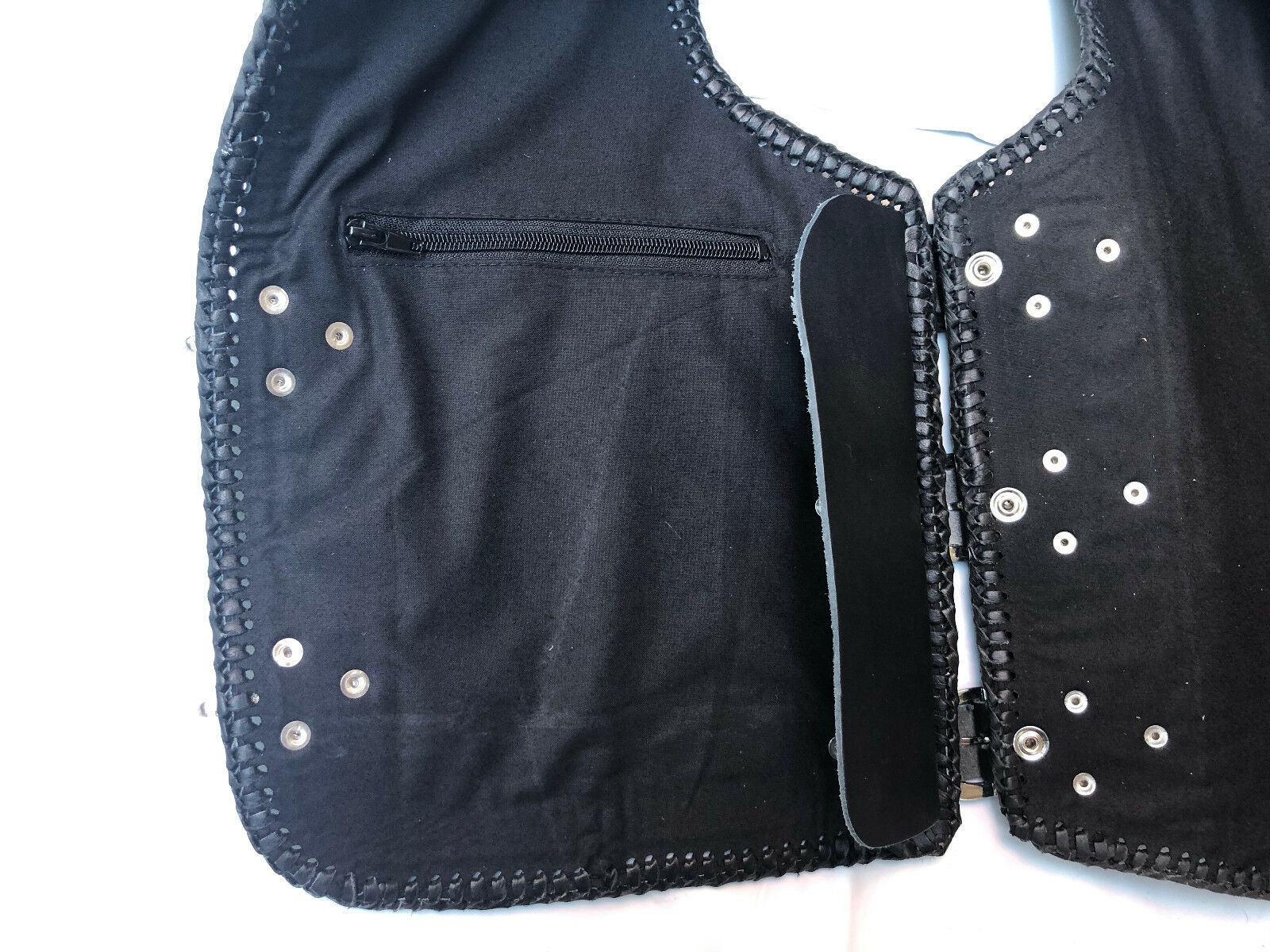 Motorbike Leather Vest - Image 3