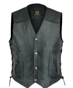 Motorbike Leather Vest
