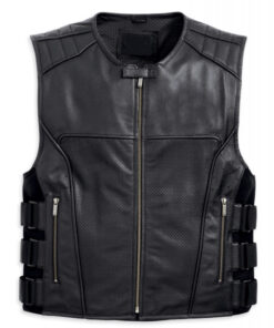 Motorbike Leather Vest