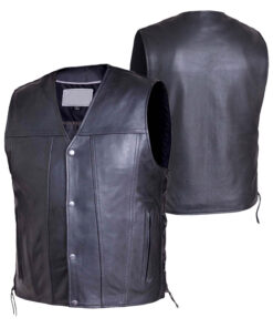 Motorbike Leather Vest